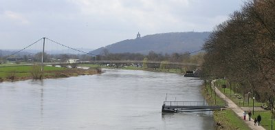 Weser mit Blick auf die Porta